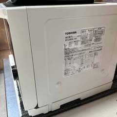 東芝 TOSHIBA 角皿式 スチームオーブンレンジ 石窯ドーム ホワイト 26L ER-D80A(W) Used/美品の画像