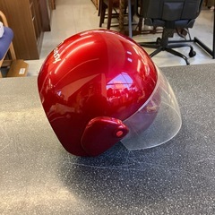 イ2512-034 ヘルメット レッド キズ汚れ有りの画像