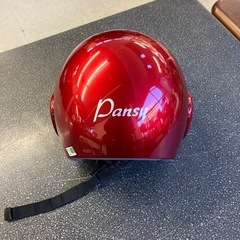 イ2512-034 ヘルメット レッド キズ汚れ有りの画像