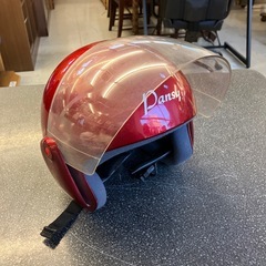 イ2512-034 ヘルメット レッド キズ汚れ有りの画像
