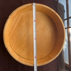 木製大型　寿司桶　蓋付き　はんぎりの画像