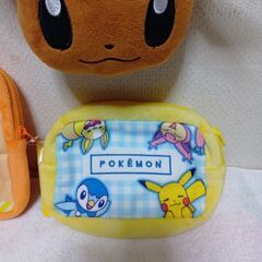 ポケモン　肩掛けがま口ポーチ＆ポーチ2個＆ミニポーチの画像