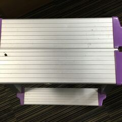 ♪ 脚立 アルミ 2段 折り畳み 踏み台 足場台 生活 外作業 高さ約61cm 中古品 (NF251204) Zi-2350の画像