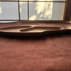 木製 飾り皿 魚型　ウッドプレート　木製プレートの画像