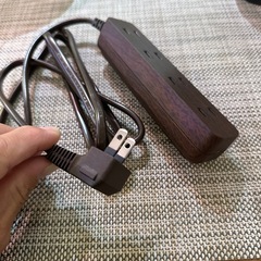 木目調4口電源コード 新品未使用品の画像