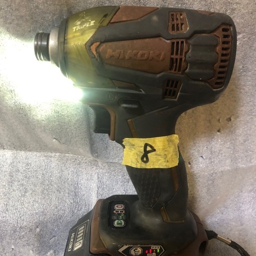 ③ハイコーキ18vインパクトドライバWH18DDL2、中古美品オリジナルハウジング、本体のみ