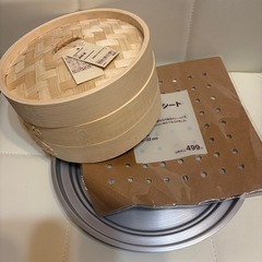 【新品未使用】無印良品 せいろ 本体 受け台 クッキングシートの画像