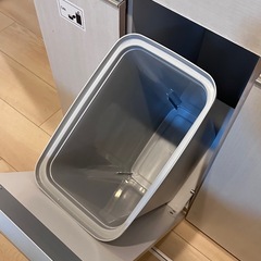 キッチン収納棚／分別ゴミ箱付き／幅70cmの画像