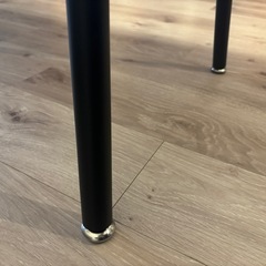 【美品】ウッド×スチール脚◆棚付き◆ダイニングテーブル ◆幅110cmの画像