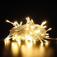 豆電球 イルミネーションライト led フェアリーライト 電池式 10m LED クリスマスツリー飾り ベランダ バルコニー 室内 誕生日 結婚記念日の画像