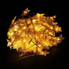 星 フェアリーライト ledイルミネーションライト  電池式 10m LED クリスマスツリー飾り ベランダ バルコニー 室内 誕生日 結婚記念日パーティーの画像