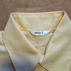 petit-f 長袖シャツ 130サイズ 淡い黄色の画像