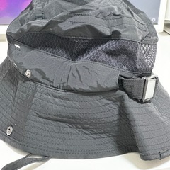 Tianciniao アウトドアハット ロゴあり ブラック 日焼け防止 新品の画像