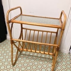 ビンテージ　サイドテーブル マガジンラックの画像