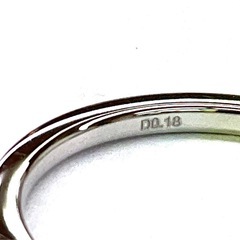 K18 WG ハーフダイヤモンドリング 15号の画像