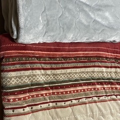 ニトリ こたつ掛け布団 長座布団 3種セットの画像