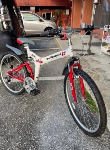 【折りたたみ自転車】【マウンテンバイク】クリーニング済み【管理番号1204】野