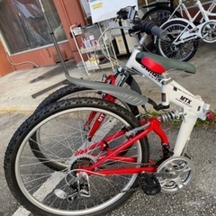 【折りたたみ自転車】【マウンテンバイク】クリーニング済み【管理番号1204】野の画像