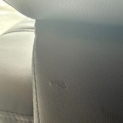 【先着順】2人掛けソファ 合皮 ブラックの画像