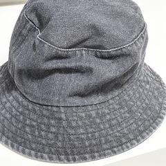 EVERY 韓国 デニムバケットハット ブラック 大きめサイズ 新品未使用 黒色の画像