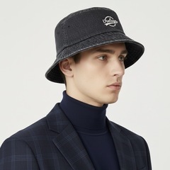 EVERY 韓国 デニムバケットハット ブラック 大きめサイズ 新品未使用 黒色の画像