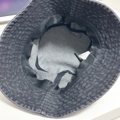 EVERY 韓国 デニムバケットハット ブラック 大きめサイズ 新品未使用 黒色の画像