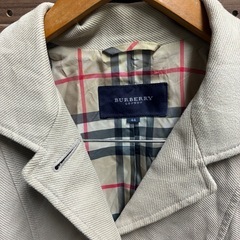 【価格相談応じます★】BURBERRY ベージュジャケット 44 レディースM〜L 綿100% 秋冬の画像