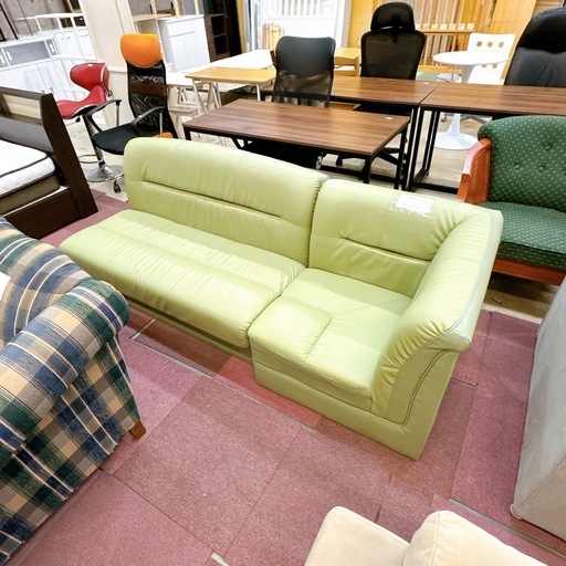 ３人掛け ソファ グリーン系