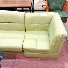 ３人掛け ソファ グリーン系の画像
