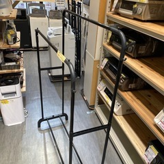 【ハンガーラック2列】【黒】※在庫2点★クリーニング済み【管理番号1204】野の画像