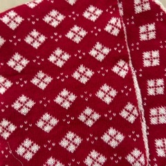 赤 白 マフラーの画像