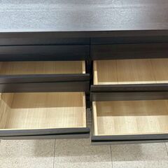 ★リユースのサカイ高崎店★TJ13520 (株)ニトリ チェスト 黒 H96×D41×W120 クリーニング済みの画像