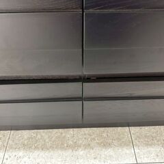 ★リユースのサカイ高崎店★TJ13520 (株)ニトリ チェスト 黒 H96×D41×W120 クリーニング済みの画像