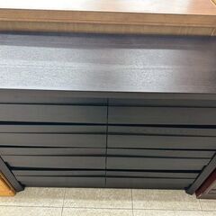 ★リユースのサカイ高崎店★TJ13520 (株)ニトリ チェスト 黒 H96×D41×W120 クリーニング済みの画像