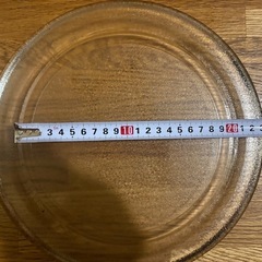 ガラス製電子レンジ皿 直径27cmの画像