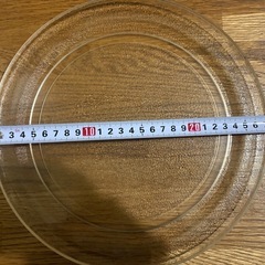 ガラス製電子レンジ皿 直径27cmの画像