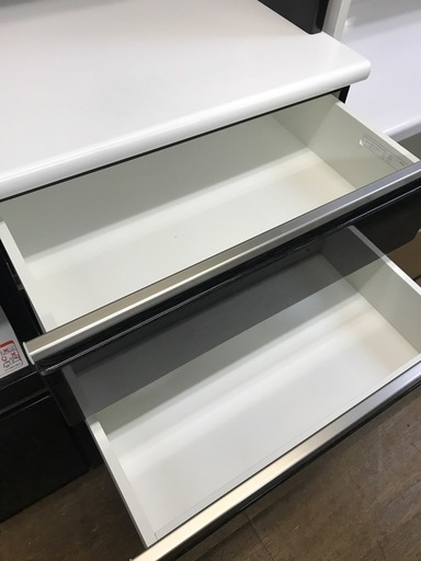 ジャングルジャングル貝塚店　ニトリ　ポスティア100 レンジボード　収納力抜群　ソフトクローズ　ブラック　貝塚市　二色浜　リサイクルショップ