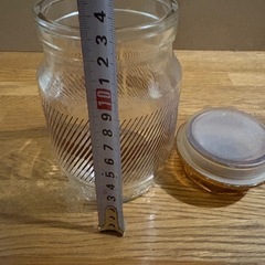 ガラス瓶 キャニスター 蓋付き クリアの画像