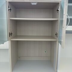 ★リユースのサカイ高崎店★TJ13522  食器棚 白 H177×D38×W60 クリーニング済みの画像