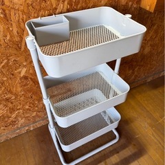 L0404 スチールワゴン キッチンワゴン 3段の画像