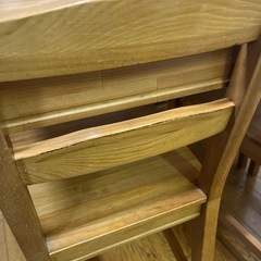 【無料】IKEAイケアダイニングテーブル&チェア4脚セット  ヘーゲルネス イケア木目 木製の画像