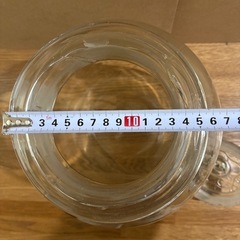 ガラス製ストレージジャー 蓋付きの画像
