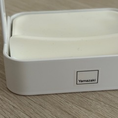 【山崎実業】耐熱トレー付きヘアーアイロンスタンド タワーの画像