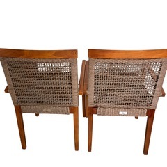 Kayu style グリーユ ダイニングチェア 美品 リゾート家具の画像