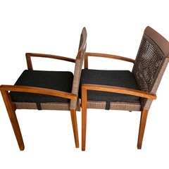 Kayu style グリーユ ダイニングチェア 美品 リゾート家具の画像