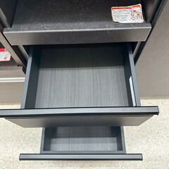 ★リユースのサカイ高崎店★TJ13524 (株)ニトリ レンジ台 黒 H100.7×D50.5×W120.3 クリーニング済みの画像