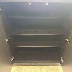 ★リユースのサカイ高崎店★TJ13524 (株)ニトリ レンジ台 黒 H100.7×D50.5×W120.3 クリーニング済みの画像