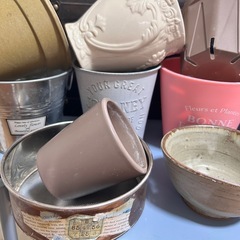 いろんなプランターたくさんの画像