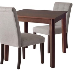 2人用机と椅子の画像