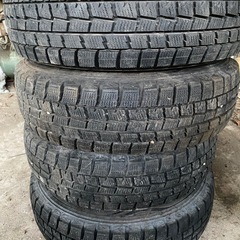 １６５-70..13冬用タイヤホイール付きの画像